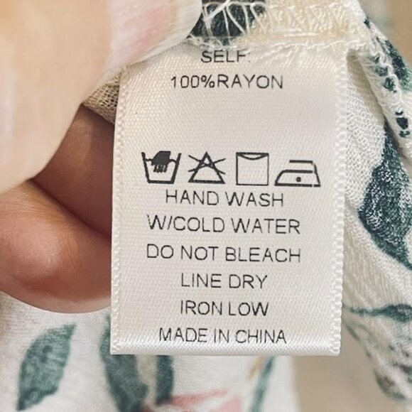 Ijoah Dress Womens Medium Maxi Boho Tiered Adjustable Straps‎ Pockets Floral - Picture 5 of 16